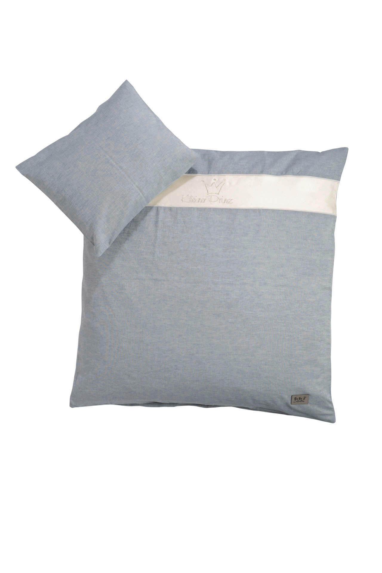 BABYBETTWÄSCHE Prinz & Prinzessin 2023 80/80 cm  - Blau, Basics, Textil (80/80cm) - Bebe's Collection