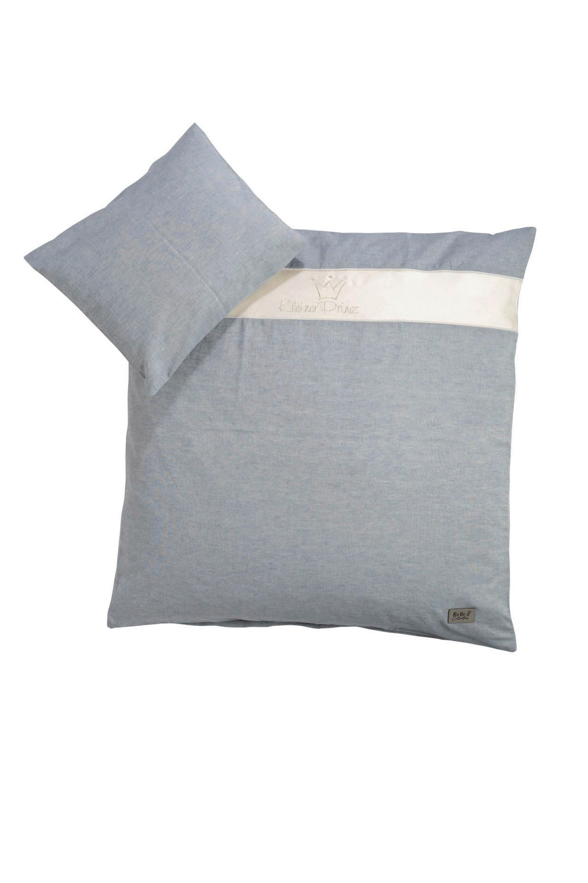 BABYBETTWÄSCHE Prinz & Prinzessin 2023 80/80 cm  - Blau, Basics, Textil (80/80cm) - Bebe's Collection