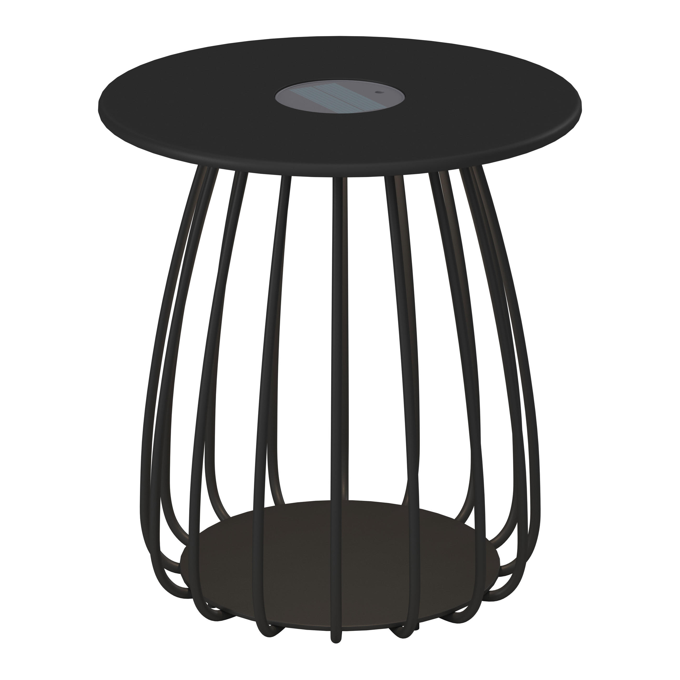 LOUNGETISCH 50/50/49 cm Metall  - Schwarz, Design, Metall (50/50/49cm) - Ambia Garden
