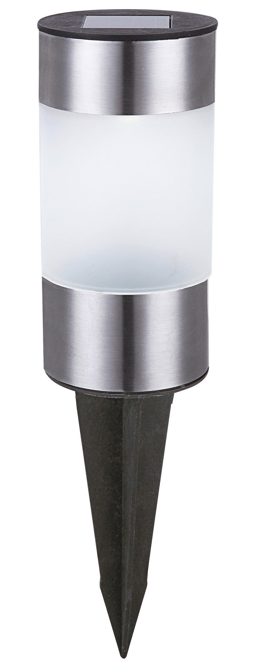 Solarleuchte mit Erdspieß Weiß Caissa 1xled H: 23,5cm