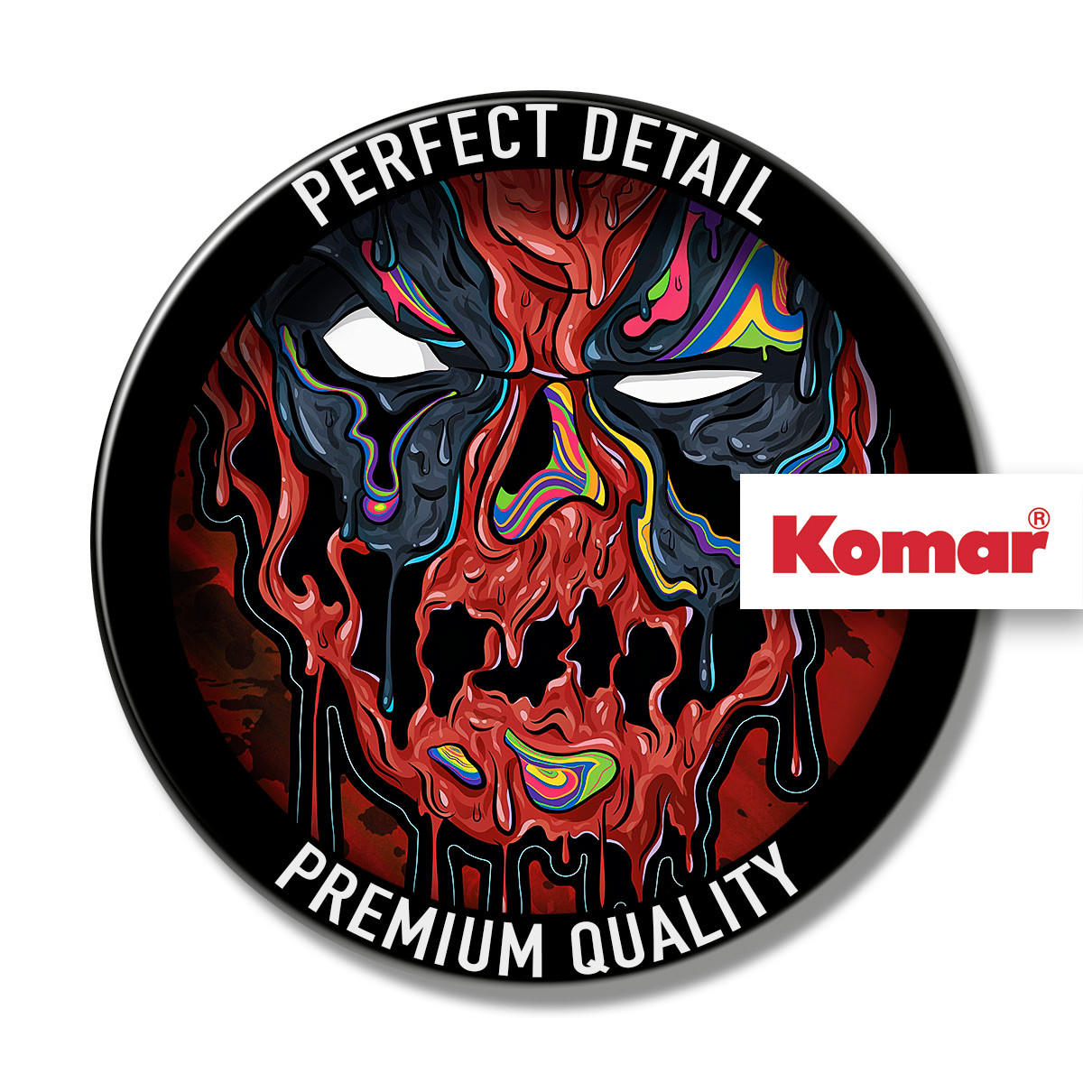 WANDTATTOO 50/70 cm     - Rot/Schwarz, Basics, Kunststoff (50/70cm) - Komar