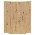 ECKKOMMODE in 71,5/115/71,5 cm - Anthrazit/Schwarz, MODERN, Holzwerkstoff/Kunststoff (71,5/115/71,5cm) - Carryhome