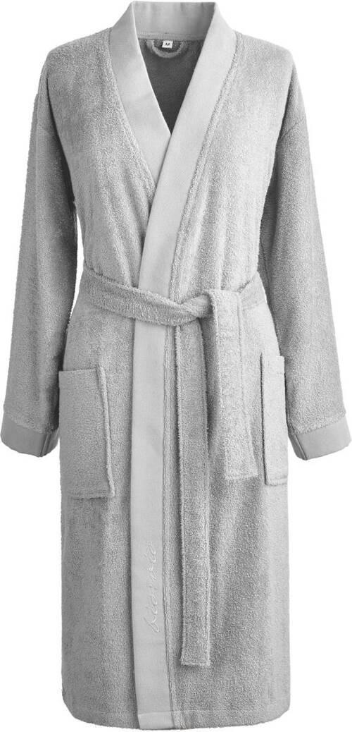 BADEMANTEL M Unisex  - Silberfarben, Basics, Textil (Mnull) - Bio:Vio