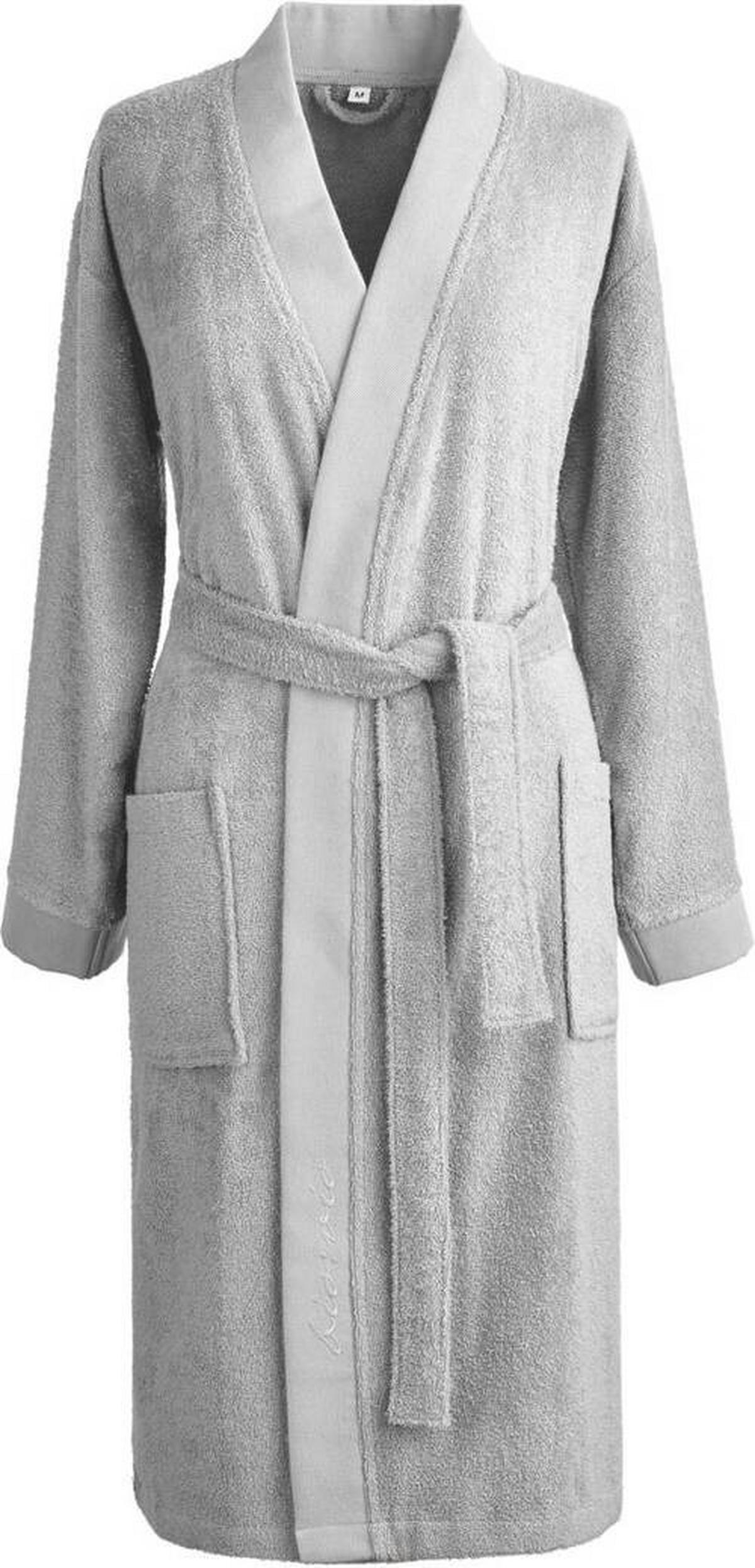 BADEMANTEL L Unisex  - Silberfarben, Basics, Textil (Lnull) - Bio:Vio