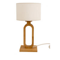 TISCHLEUCHTE 25/50 cm   - Eichefarben/Creme, Natur, Holz/Textil (25/50cm) - Waldwelt