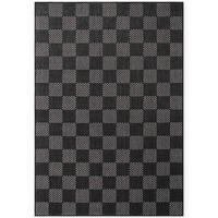 FLACHWEBETEPPICH  Wohnzimmer 200/300 cm Haringey Schwarz, Weiß rechteckig  - Schwarz/Weiß, Basics, Kunststoff (200/300cm) - Ted Baker