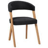 STUHL  in Lederlook, Mikrofaser  - Wildeiche/Eichefarben, Modern, Holz/Textil (56/81/66cm) - Venda