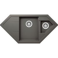 SPÜLE SIGC150USIL  - Grau, Basics, Stein (100,2/50cm) - Schock