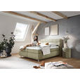 BOXSPRINGBETT 180/200 cm  in Olivgrün  - Schwarz/Olivgrün, KONVENTIONELL, Textil/Metall (180/200cm) - Dieter Knoll