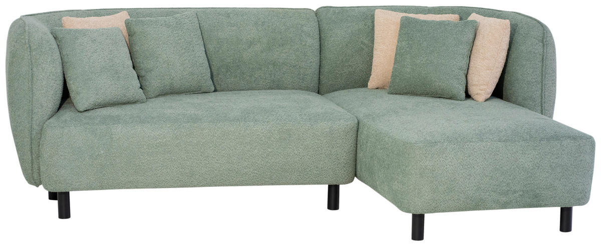 Freisteller von Lomoco ECKSOFA Uma Grün Chenille.