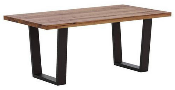 ESSTISCH Eiche rechteckig Anthrazit, Eichefarben - Eichefarben/Anthrazit, Design, Holz/Metall (220/100/76cm) - Waldwelt