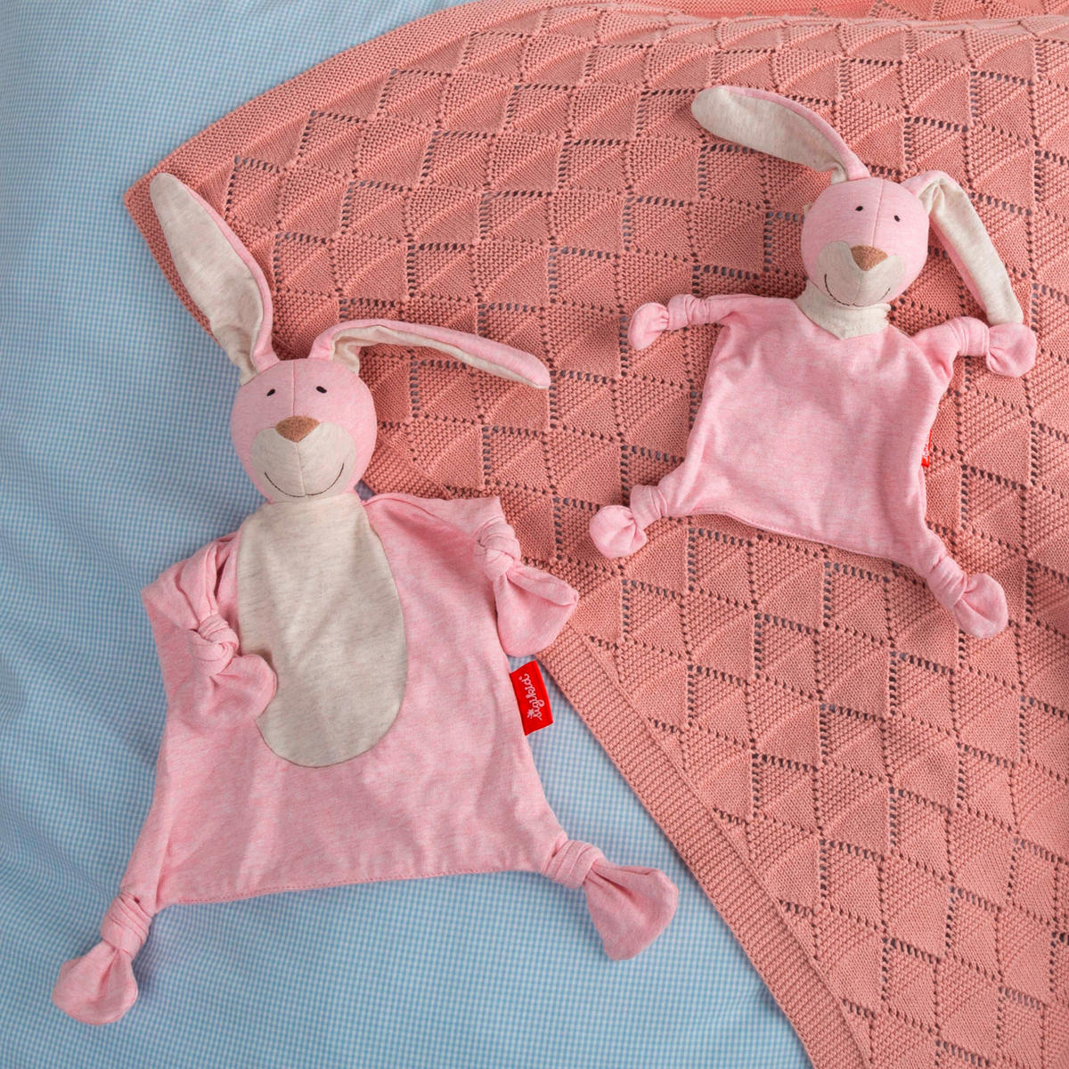 SCHMUSETUCH - Hellrosa, Basics, Textil (18/14/8cm) - Sigikid