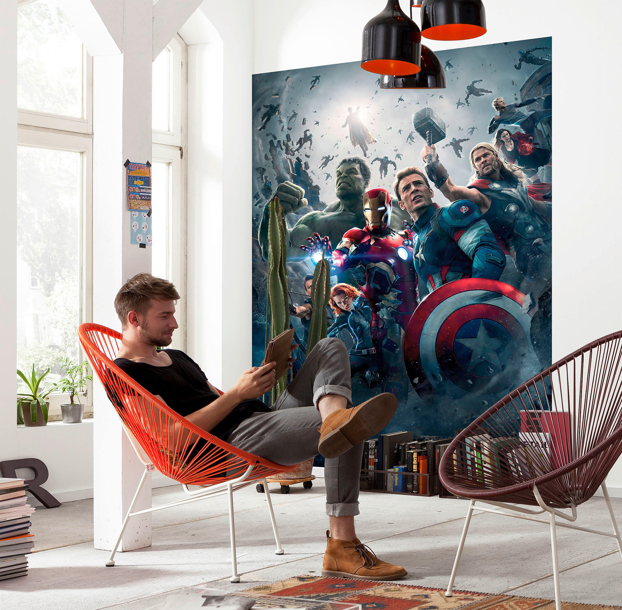 FOTOTAPETE Marvel  - Multicolor, Basics (184/254cm) - Xora