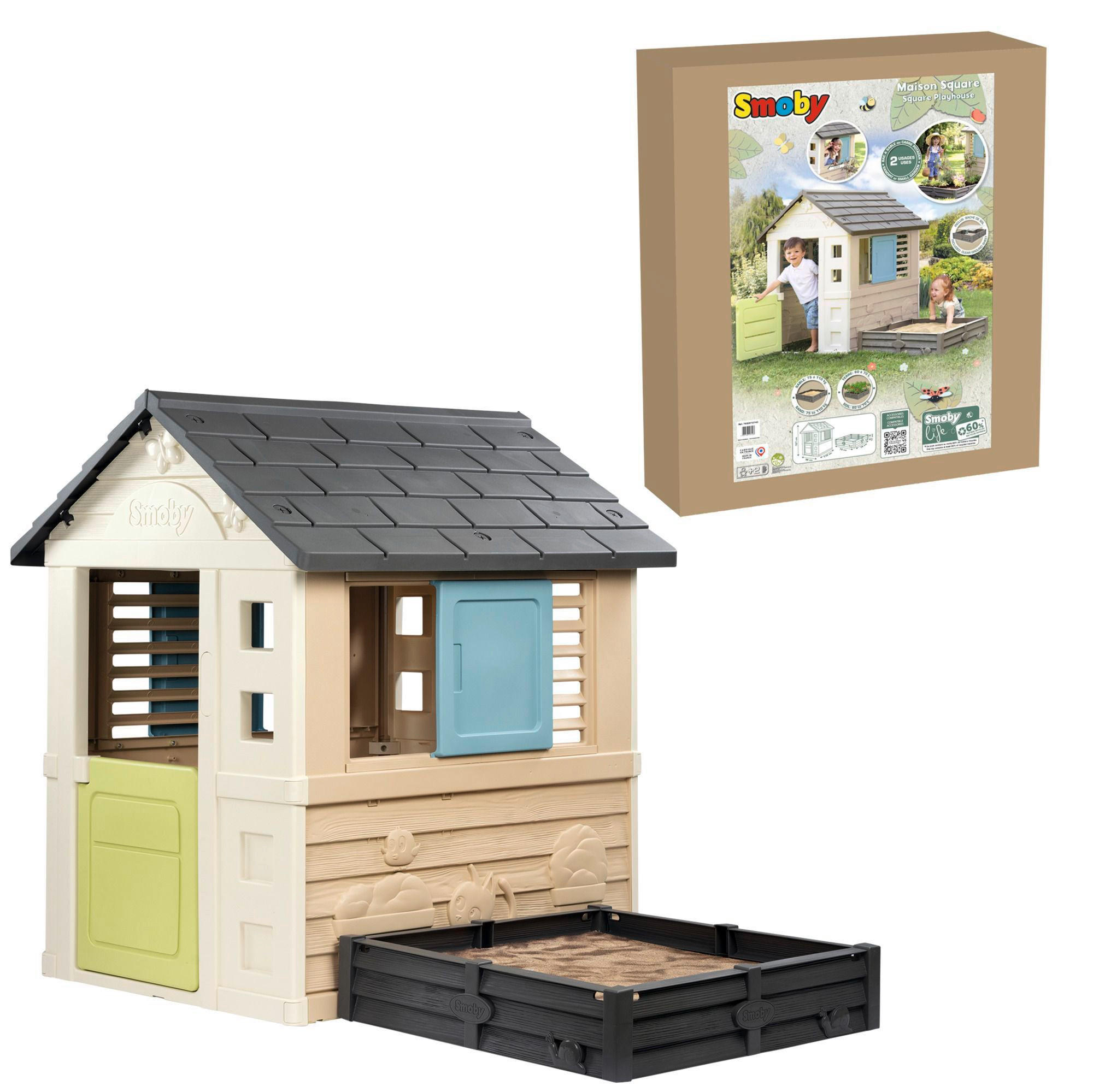 SPIELHAUS  - Multicolor, Basics, Kunststoff (23,60/99/114,70cm) - SMOBY