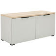 GARDEROBE 6-teilig in 265/197/19 cm - Kaschmir/Eichefarben, Design, Glas/Holzwerkstoff (265/197/19cm) - Voleo