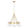 TAKKRONA Elstead Joan 81.3/89.3  cm  - vit/mässingsfärgad, Klassisk, metall (81.3/89.3 cm) - Elstead Lighting