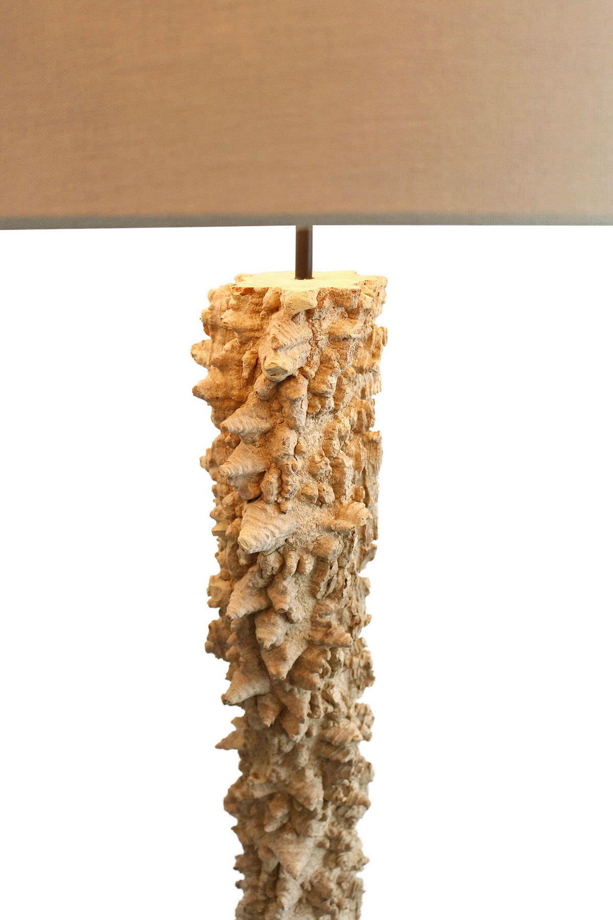 STEHLEUCHTE  30/150/30 cm   - Schwarz/Naturfarben, Design, Holz/Textil (30/150/30cm) - P & B