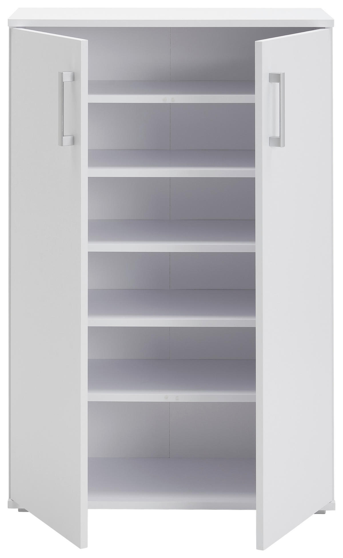 BOTNÍK, bílá, 70/106/33,4 cm - bílá/barvy hliníku, Konvenční, kompozitní dřevo/plast (70/106/33,4cm) - Xora