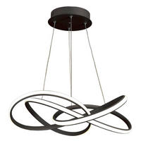 Lustră  - negru, Basics, plastic/metal (58/150/58cm)