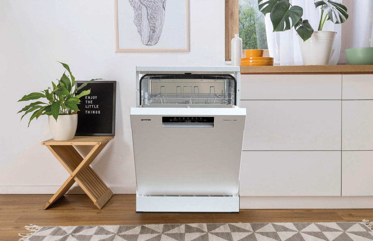 GESCHIRRSPÜLER GS642E90W  - Weiß, Basics, Kunststoff/Metall (59,9/84,5/59,7cm) - Gorenje
