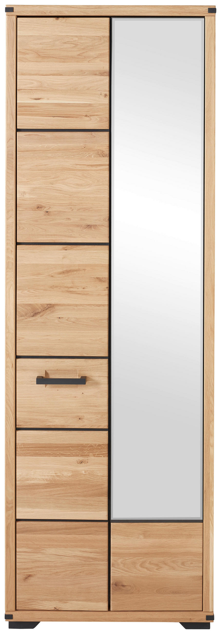 ELŐSZOBASZEKRÉNY 67,8/203,6/40,5 cm  - grafitszürke/Artisan tölgy, Natur, faalapú anyag/fém (67,8/203,6/40,5cm) - Linea Natura
