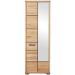 GARDEROBENSCHRANK  in 67,8/203,6/40,5 cm  - Graphitfarben/Eiche Artisan, Natur, Holz/Holzwerkstoff (67,8/203,6/40,5cm) - Linea Natura