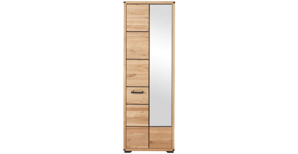 GARDEROBENSCHRANK  in 67,8/203,6/40,5 cm  - Graphitfarben/Eiche Artisan, Natur, Holz/Holzwerkstoff (67,8/203,6/40,5cm) - Linea Natura