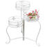 BLUMENSTÄNDER Metall - Weiß, Basics, Metall - Ambia Home