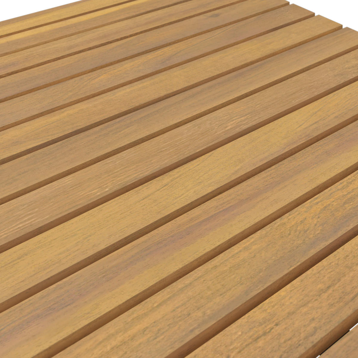 LOUNGEGARNITUR 159/273,5 cm Akazie massiv Eisen  - Schwarz/Grau, Basics, Holz/Textil (159/273,5cm) - Ambia Garden