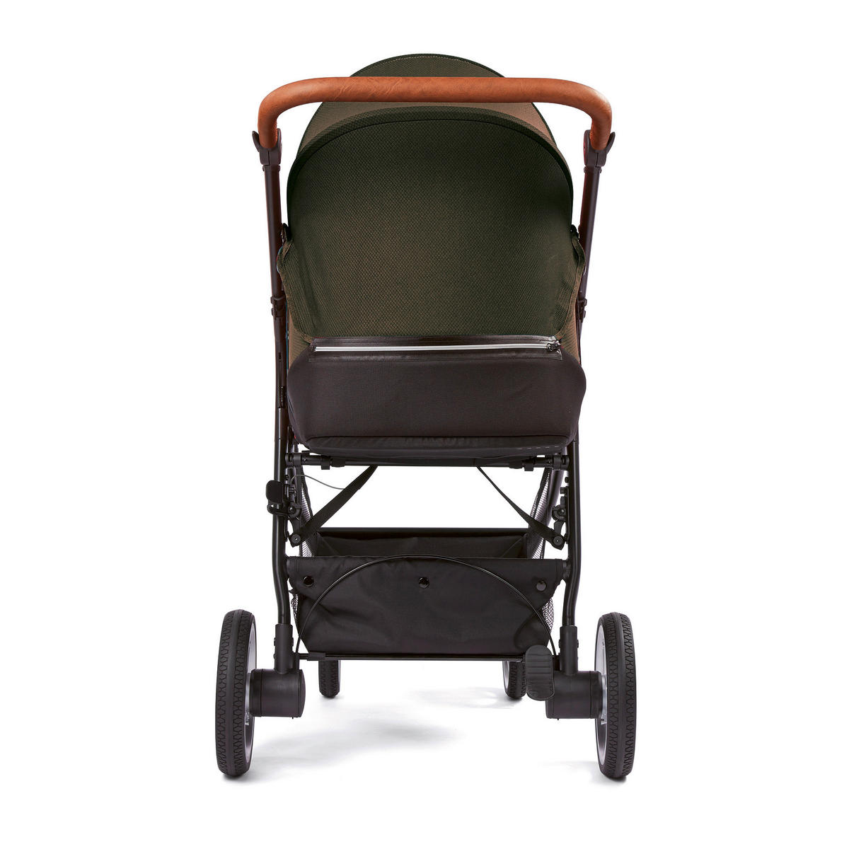 BUGGY Smiloo Happy+  - Schwarz/Olivgrün, Basics, Textil/Metall (60/106/100cm) - Gesslein