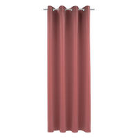 ZAVESA SA KARIKAMA svetlocrvena 140/245 cm   - svetlocrvena, Konvencionalno, tekstil (140/245cm) - Esposa