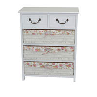 KOMMODE , , 2 Schublade(n)  - Schwarz/Weiß, Design, Holz/Papier (30/60/76cm) - MID.YOU