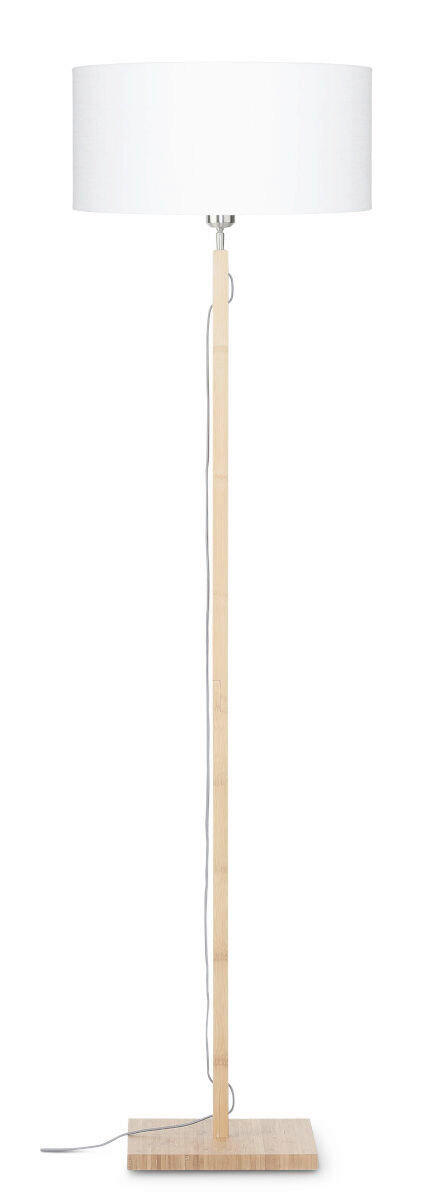 STEHLEUCHTE 47/167 cm    - Weiß/Naturfarben, Trend (47/167cm) - Good & Mojo