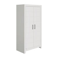 ORMAR ZA ODJEĆU  FIONA  - bijela/srebrne boje, Basics, drvni materijal/plastika (110,0/205,3/55,3cm) - Paidi