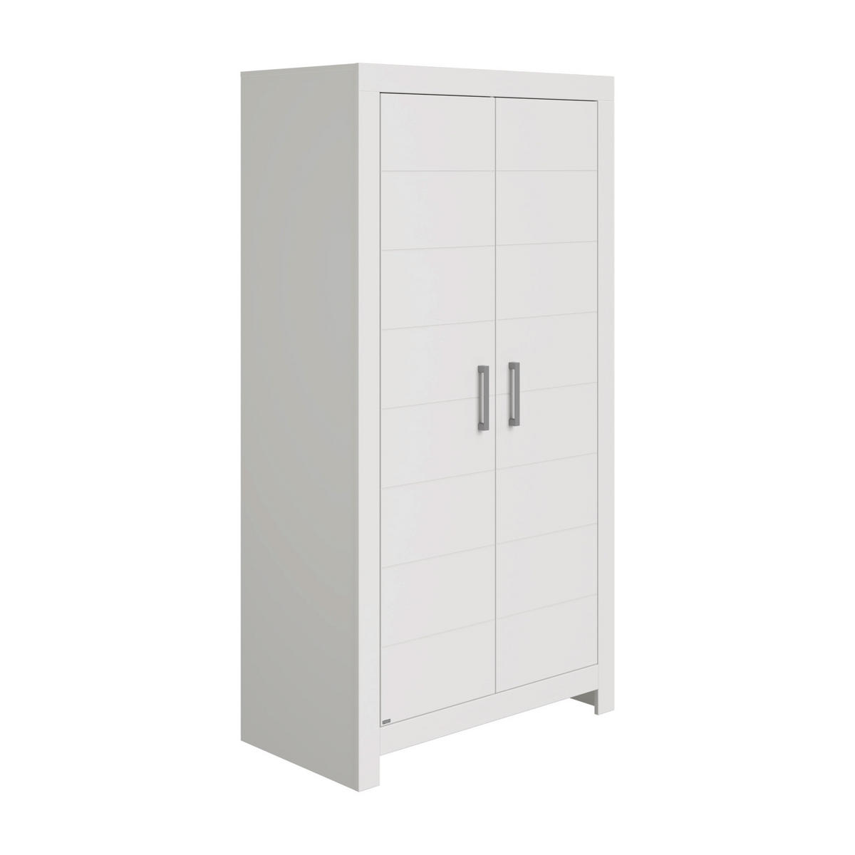 ORMAR ZA ODJEĆU  FIONA  - bijela/srebrne boje, Basics, drvni materijal/plastika (110,0/205,3/55,3cm) - Paidi