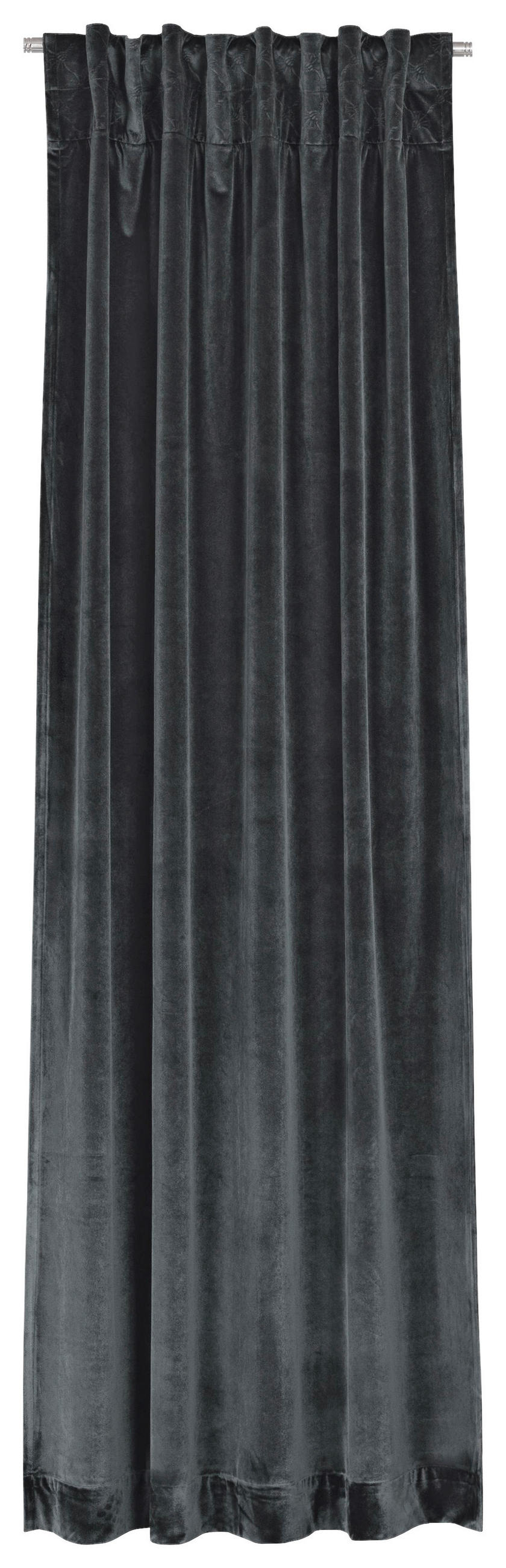 VORHANGSCHAL blickdicht  - Anthrazit, Design, Textil (130/250cm) - Joop!