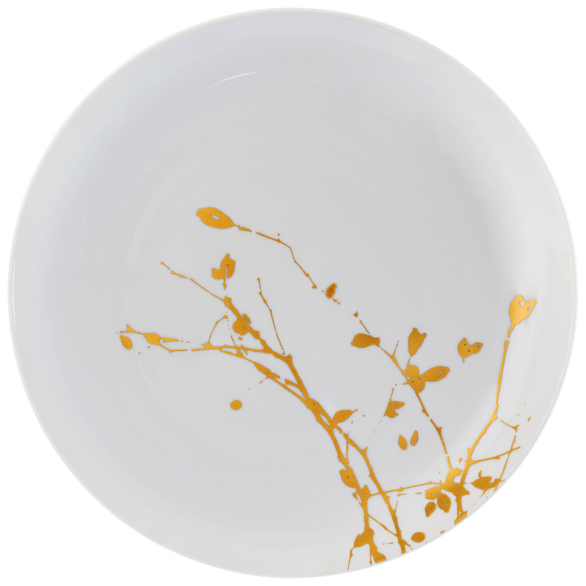 MĚLKÝ TALÍŘ porcelán keramika 27,5 cm - bílá/barvy zlata, Basics, keramika (27,5cm) - Seltmann Weiden