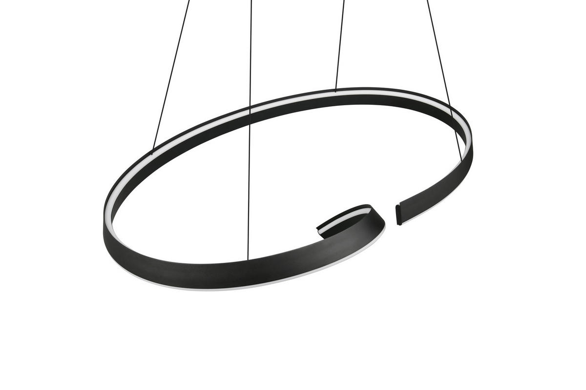 LED-HÄNGELEUCHTE CIRONDA 110/200/68 cm  - Schwarz, Design, Metall (110/200/68cm) - Cinque