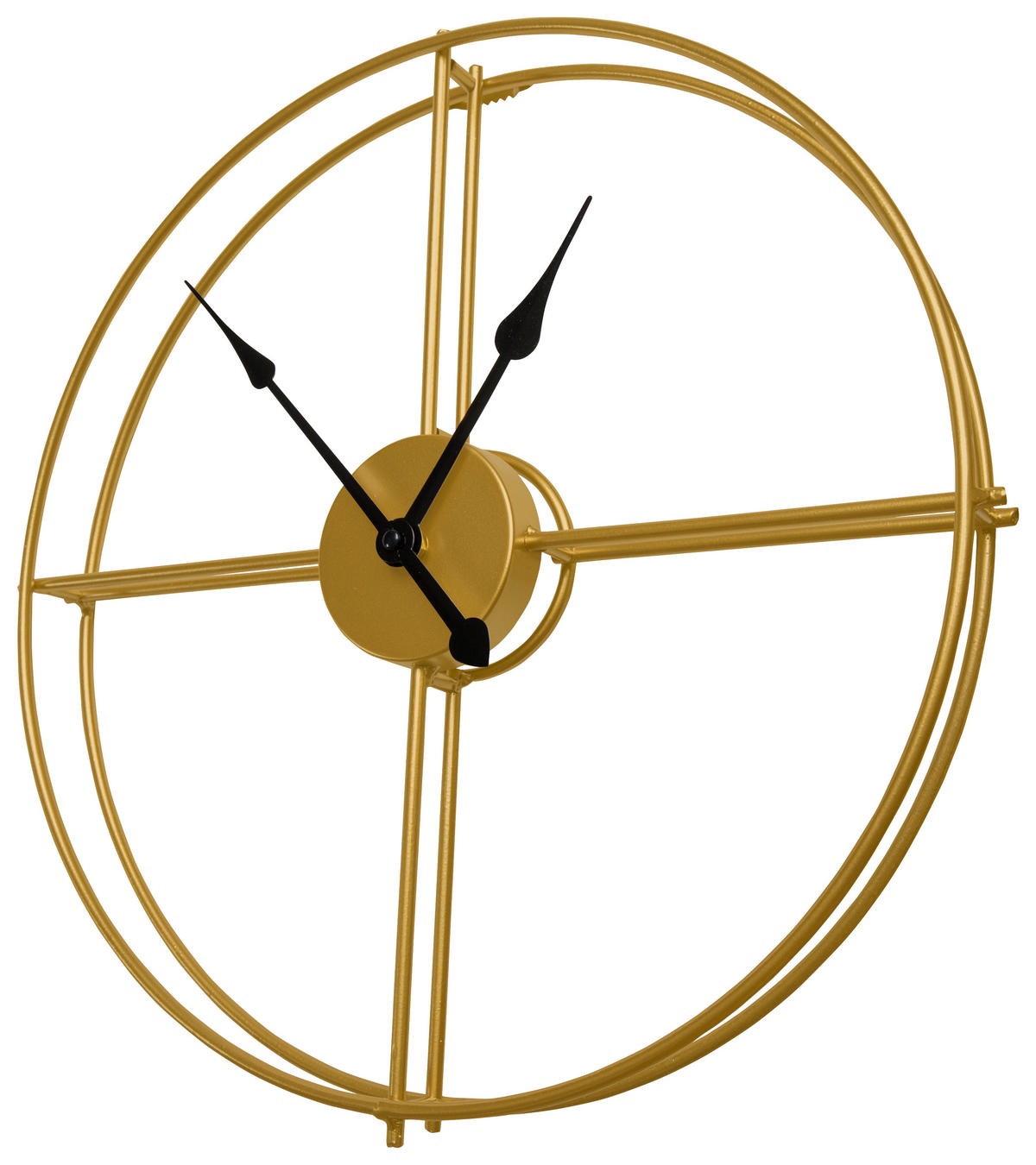 ZIDNI SAT  40 cm        - zlatna, Osnovno, metal (40cm) - Ambia Home