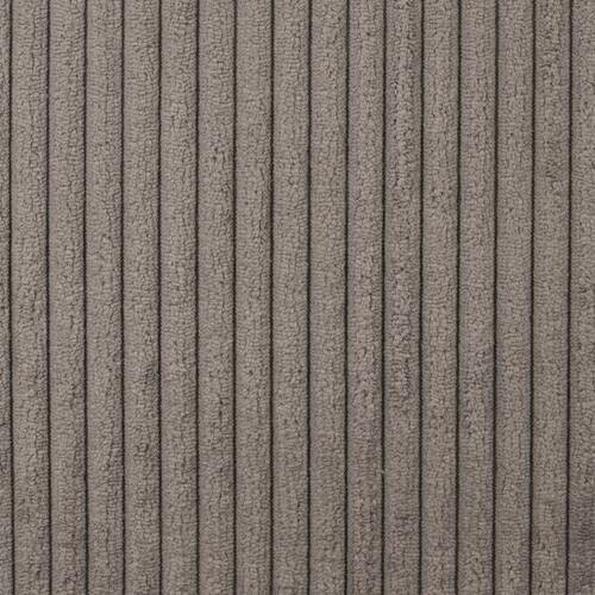 ECKSOFA Graubraun Cord  - Graubraun/Schwarz, MODERN, Holz/Textil (302/188cm) - MID.YOU
