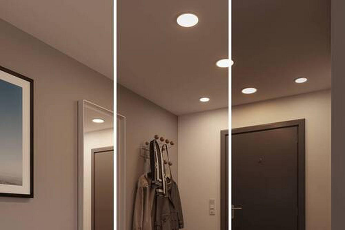 LED-PANEEL  - Chromfarben, Design, Kunststoff (23,0cm) - Paulmann