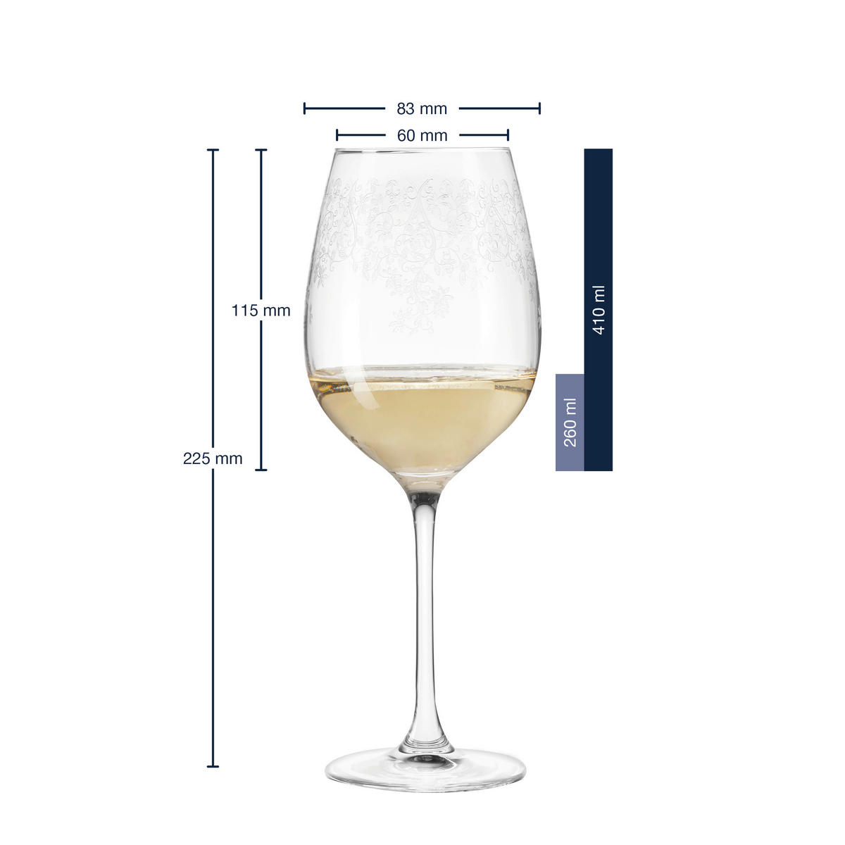 GLÄSERSET Chateau 6-teilig  - Transparent, LIFESTYLE, Glas (410ml) - Leonardo