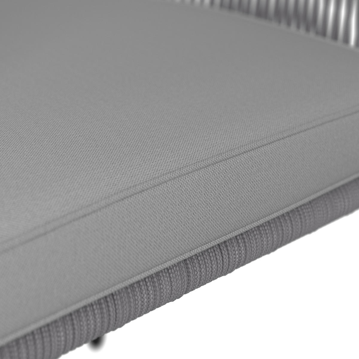 SET STOLICA ZA BAŠTU - svetlosiva/crna, Moderno, metal/tekstil (56/78/59cm) - Bessagi Garden