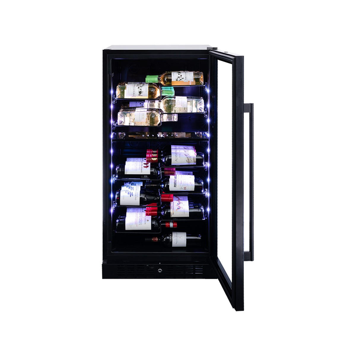 WEINKÜHLSCHRANK DX-58.258DSS  - Edelstahlfarben, Basics, Glas/Metall (59,5/121,5/68cm)