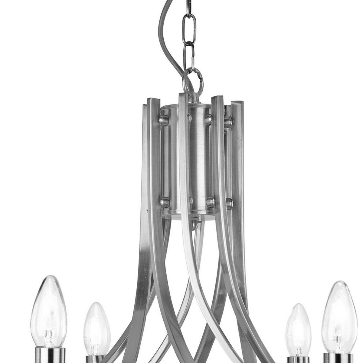 LUSTER  75/145 cm      Ascona  - srebrne boje, Konvencionalno, staklo/metal (75/145cm)