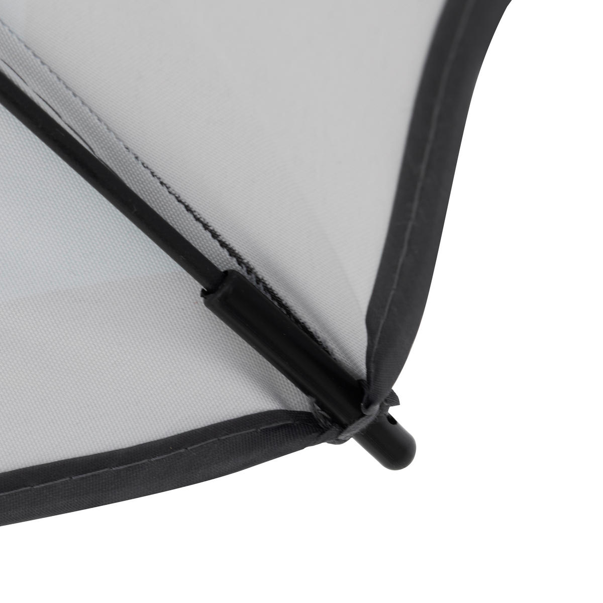 SENČNIK - siva/antracit, Basics, kovina/tekstil (200/200cm) - Doppler