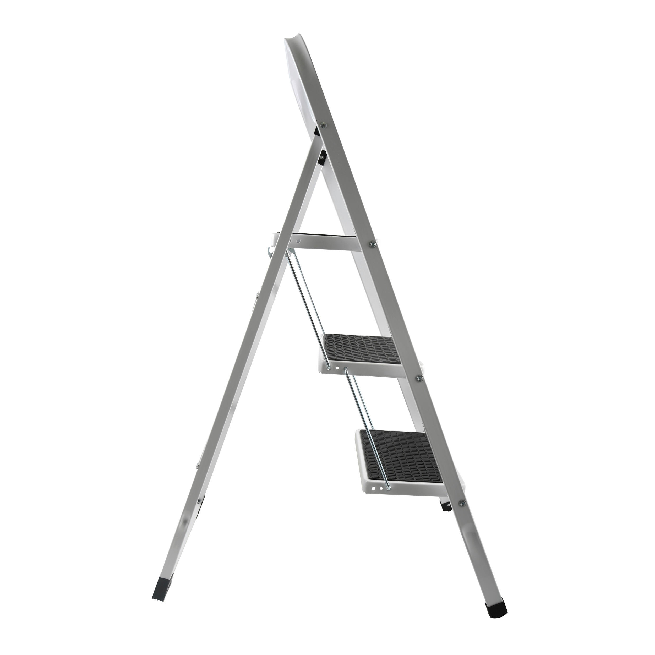 KLAPPTRITTLEITER - Weiß, Basics, Metall (46/105/71cm) - Spirella