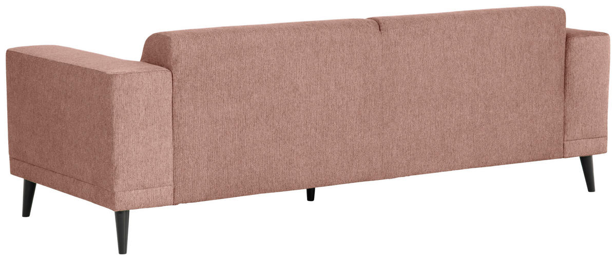 3-SITZER-SOFA OSLO_LZ in Webstoff Taupe  - Taupe/Schwarz, Design, Holz/Textil (218/77/93cm) - MID.YOU