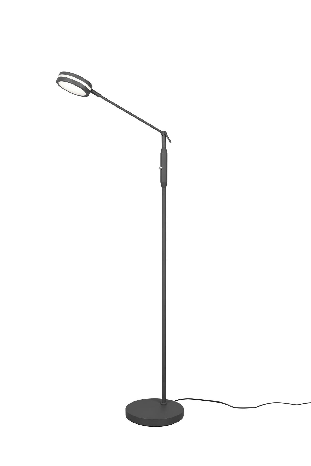 LED-STEHLEUCHTE    - Anthrazit, Basics, Metall (133/23/41cm) - Trio Leuchten
