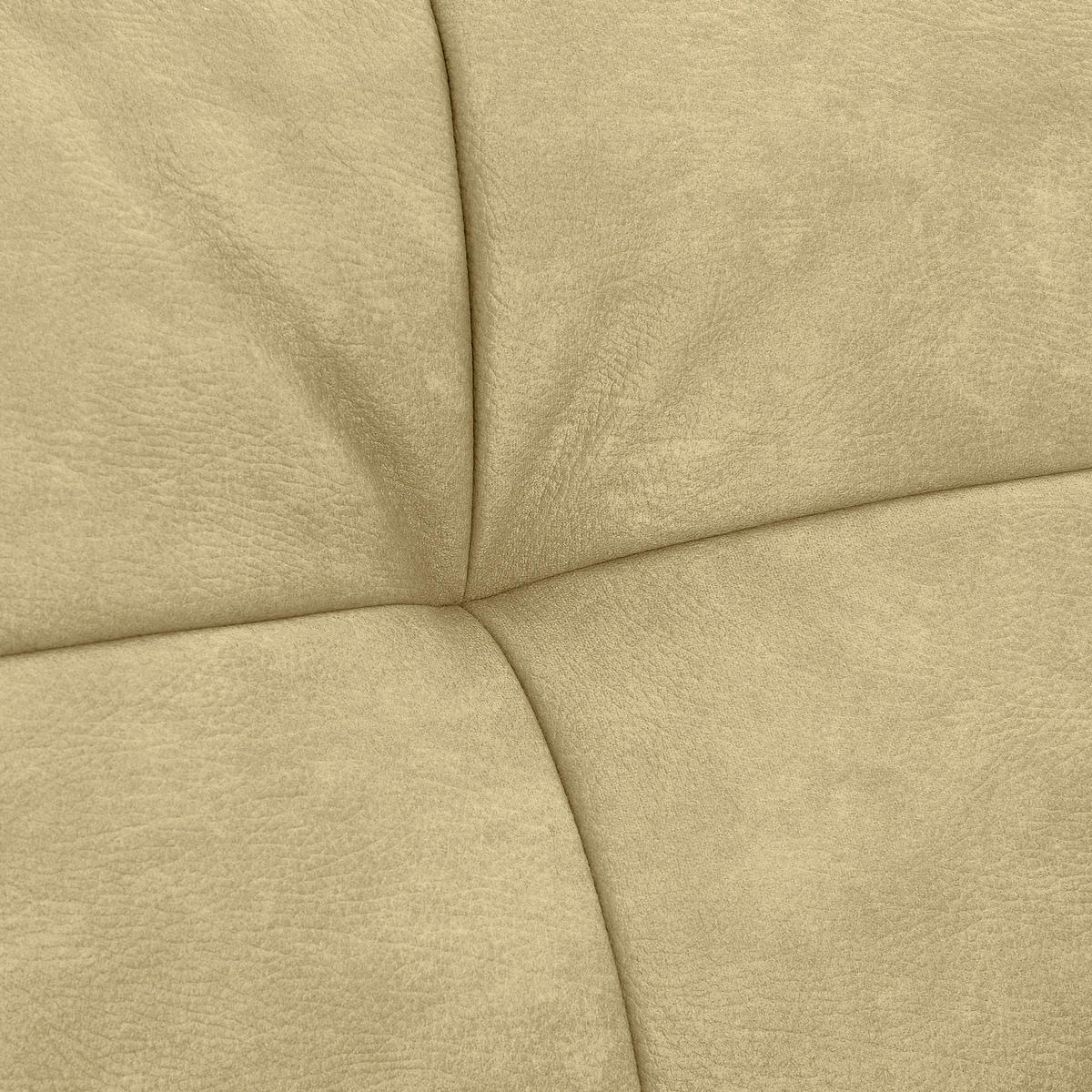 WOHNLANDSCHAFT in Lederlook Beige  - Beige, Trend, Textil (210/390/185cm) - Livetastic